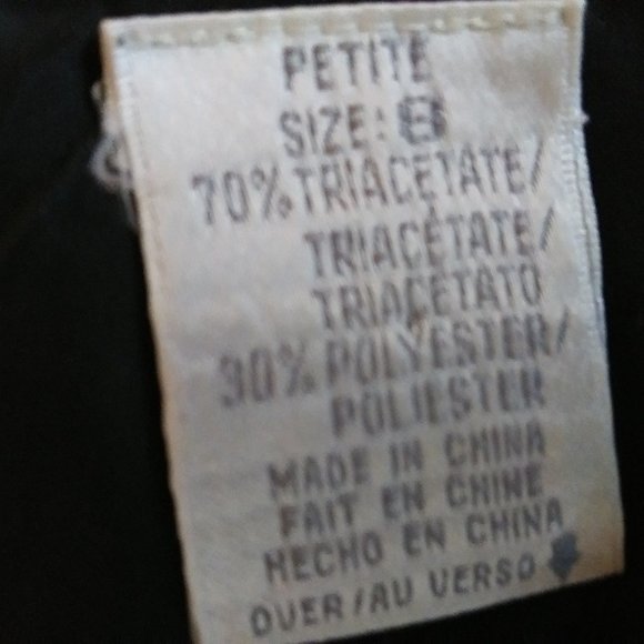 Liz Claiborne LBD black dress Petite 8 - Picture 7 of 15